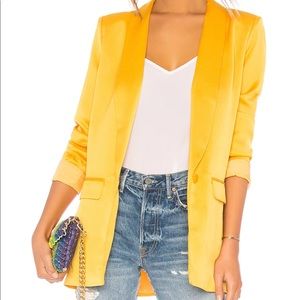 L’Academie “THE FLEUR BLAZER” IN MUSTARD YELLOW